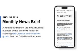 Image of the Monthly News Brief on an iPhone