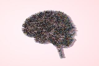 Image depicting a brain enhanced by AI and LLM tools