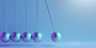 Pendulum swinging.